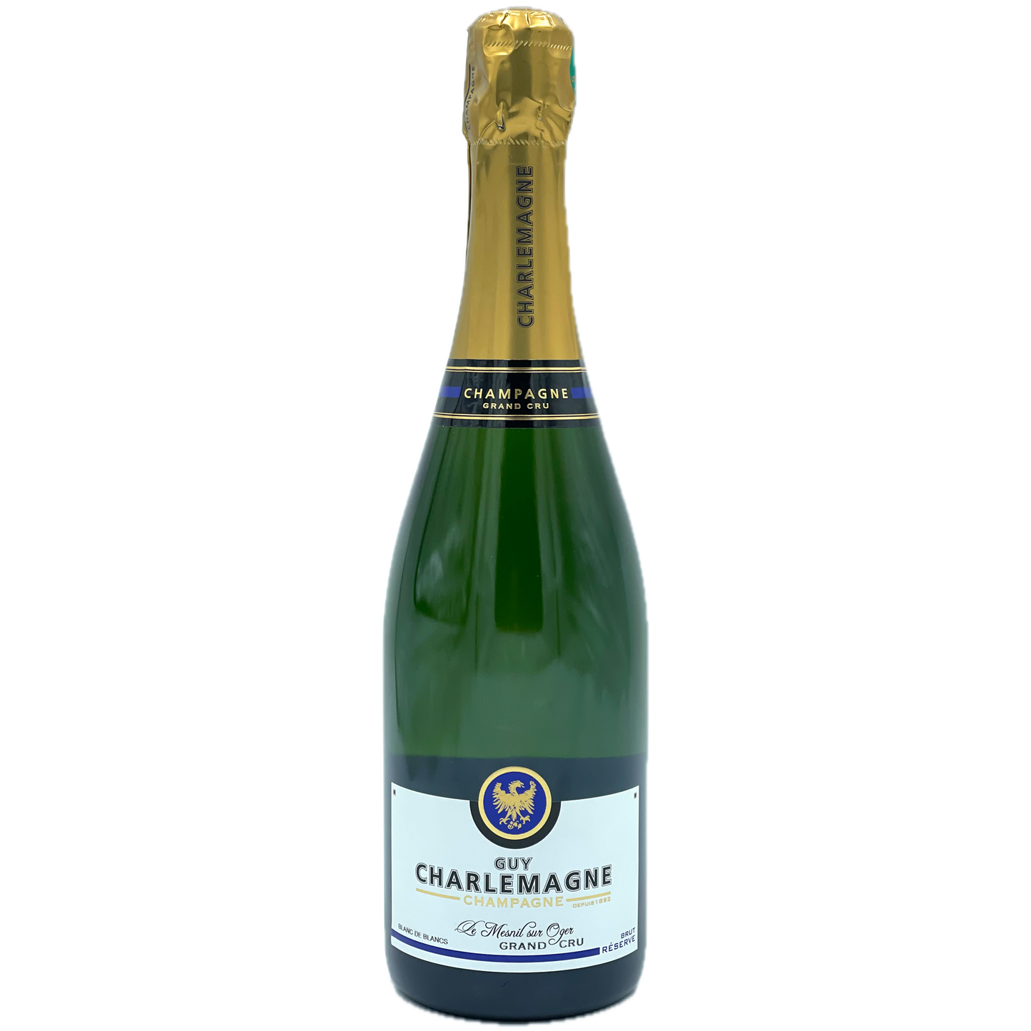 Guy Charlemagne Brut Blanc de Blancs Champagne Le Mesnil-sur-Oger Réserve Grand Cru