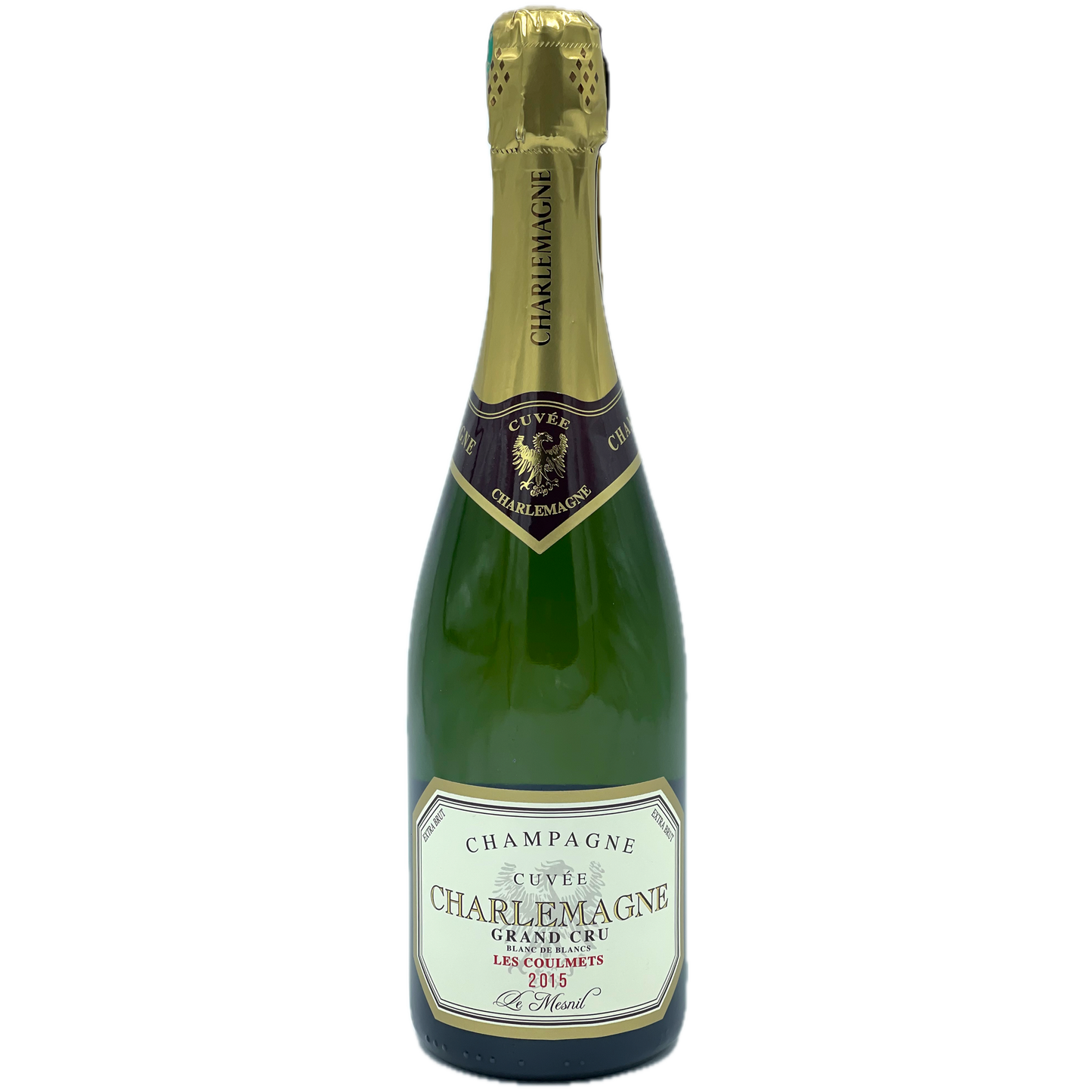 Guy Charlemagne Extra Brut Blanc de Blancs Champagne Le Mesnil Les Coulmets Cuvée Grand Cru 2015