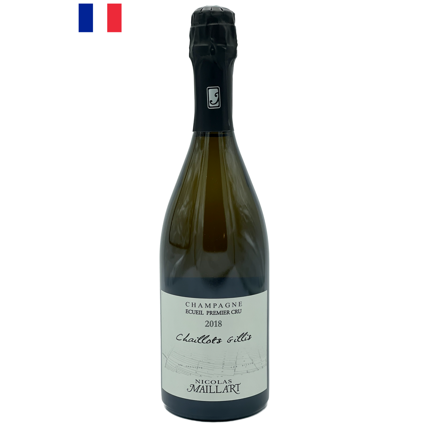 Nicolas Maillart Extra Brut Blanc de Blancs Champagne Les Chaillots Gillis 1er Premier Cru 2018