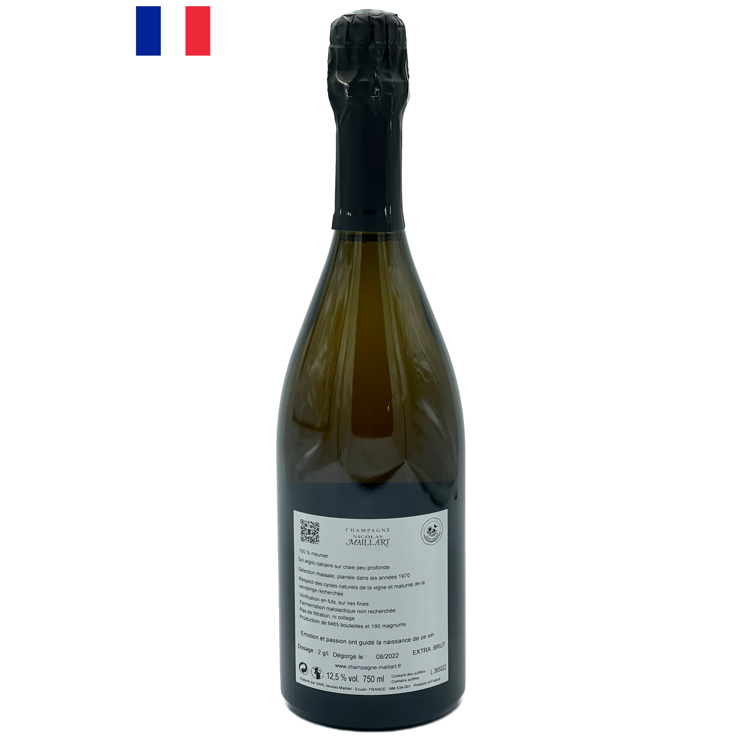 Nicolas Maillart Extra Brut Champagne Mont Martin 1er Premier Cru 2018